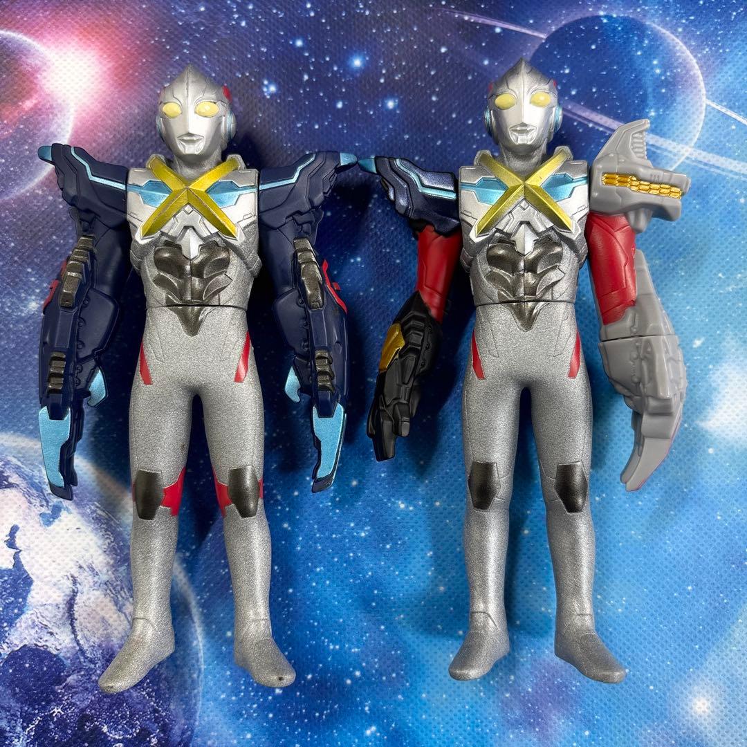 ウルトラヒーローシリーズ ウルトラマンエックス ソフビ フィギュア セット