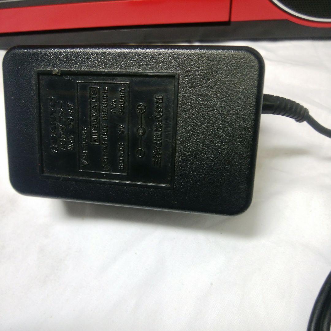 サンヨー　ラジカセ　SANYO　昭和レトロ　テープ　レトロ　日本製　赤