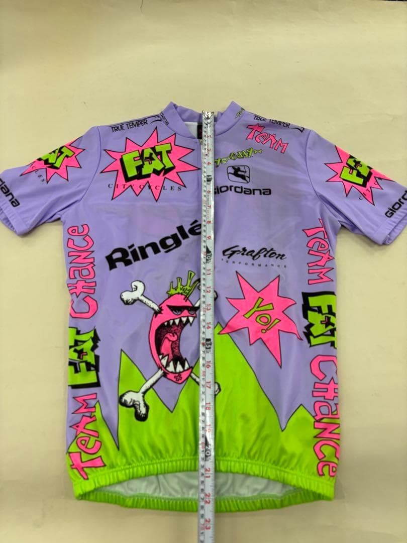 369【新品】Giordana　デザインジャージ　半袖サイクルジャージ　L
