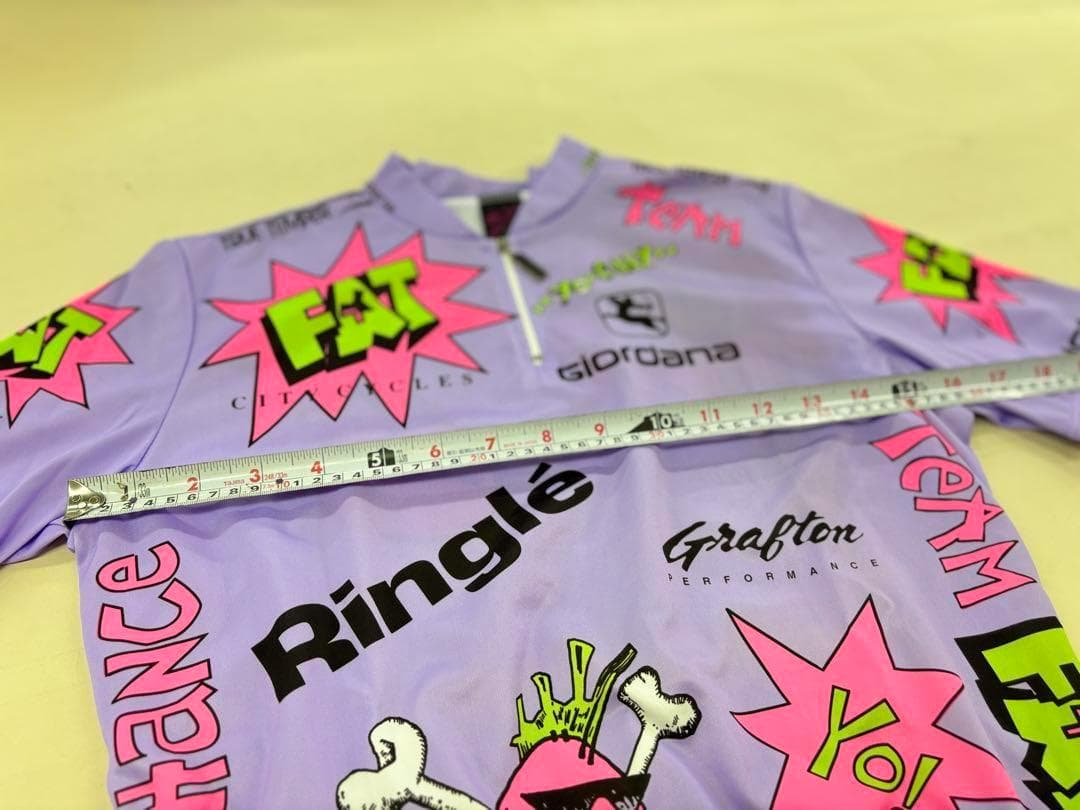 369【新品】Giordana　デザインジャージ　半袖サイクルジャージ　L
