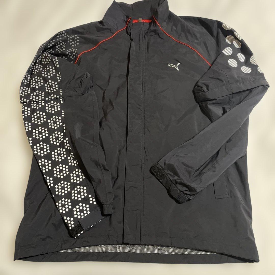 ゴルフ　Puma プーマ　ナイロンジャケット　黒 袖セパレート可能　新品タグなし