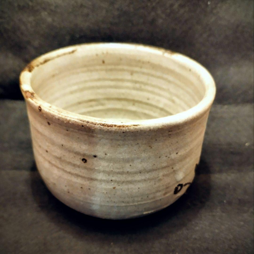 【茶道具】絵唐津 茶碗 木箱入 貝跡 高台見どころ 抹茶碗 唐津焼