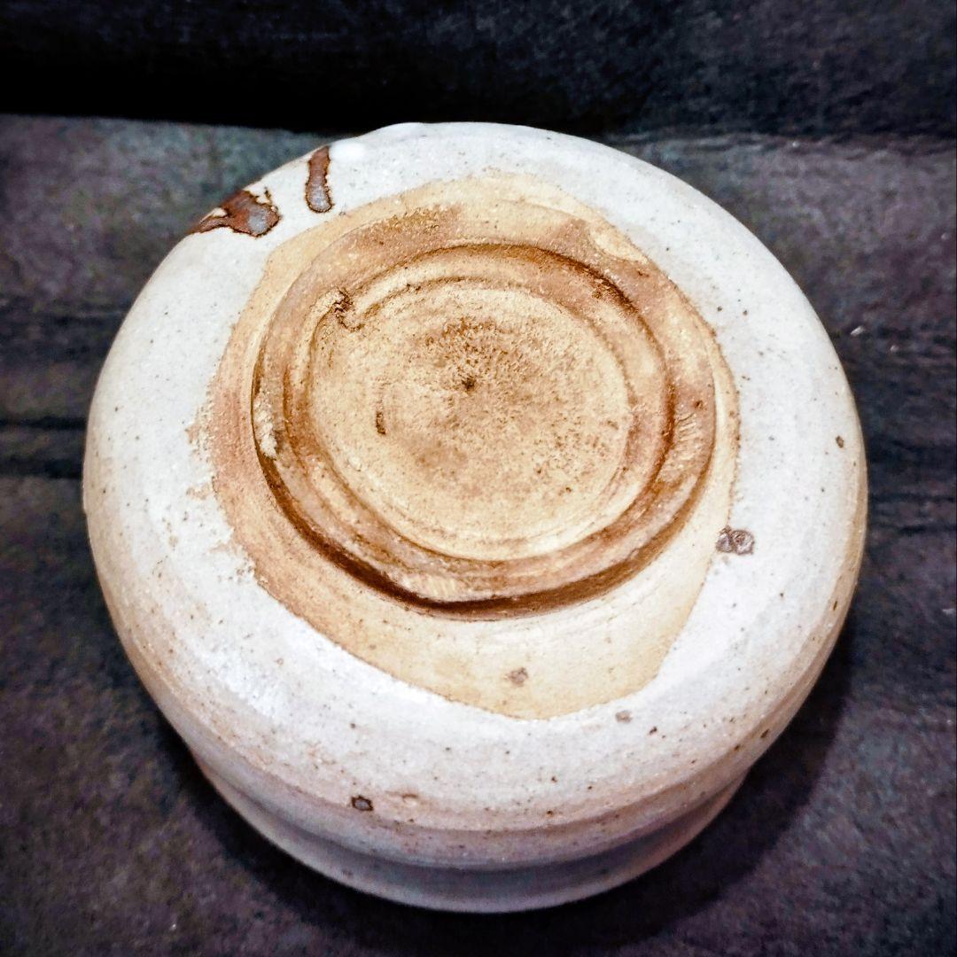 【茶道具】絵唐津 茶碗 木箱入 貝跡 高台見どころ 抹茶碗 唐津焼