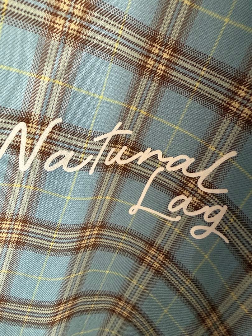 Natural Lag チェックシャツ ブルー 花村想太　ナチュラグ
