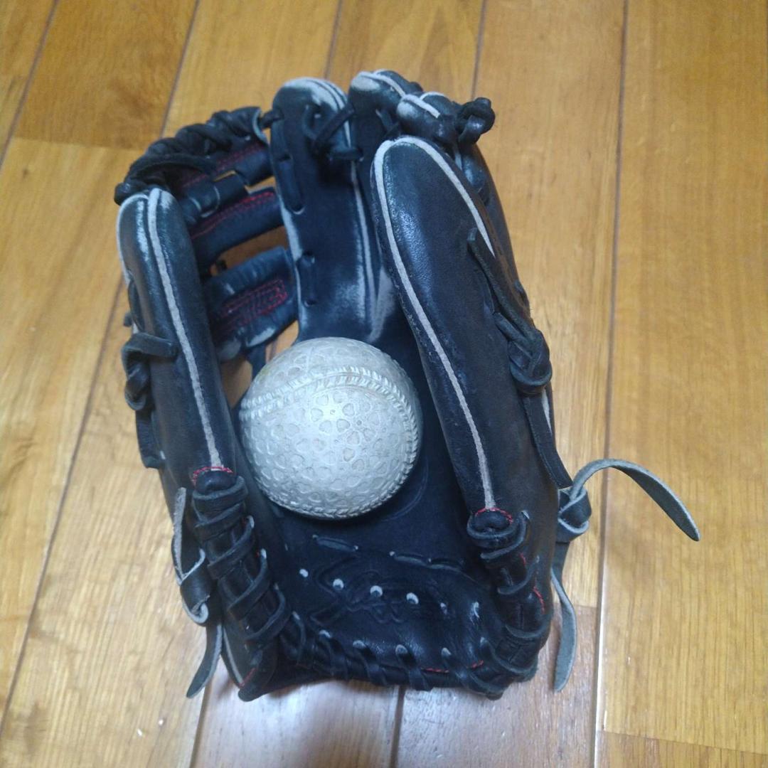 久保田スラッガー KSN-J2V ブラック 少年用軟式グローブ 湯もみ型付け