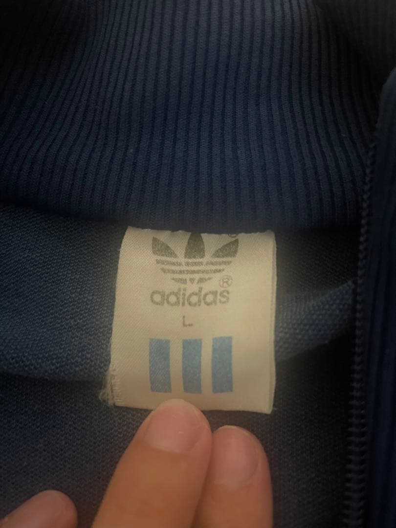 adidas トラックジャケット ネイビー/レッド