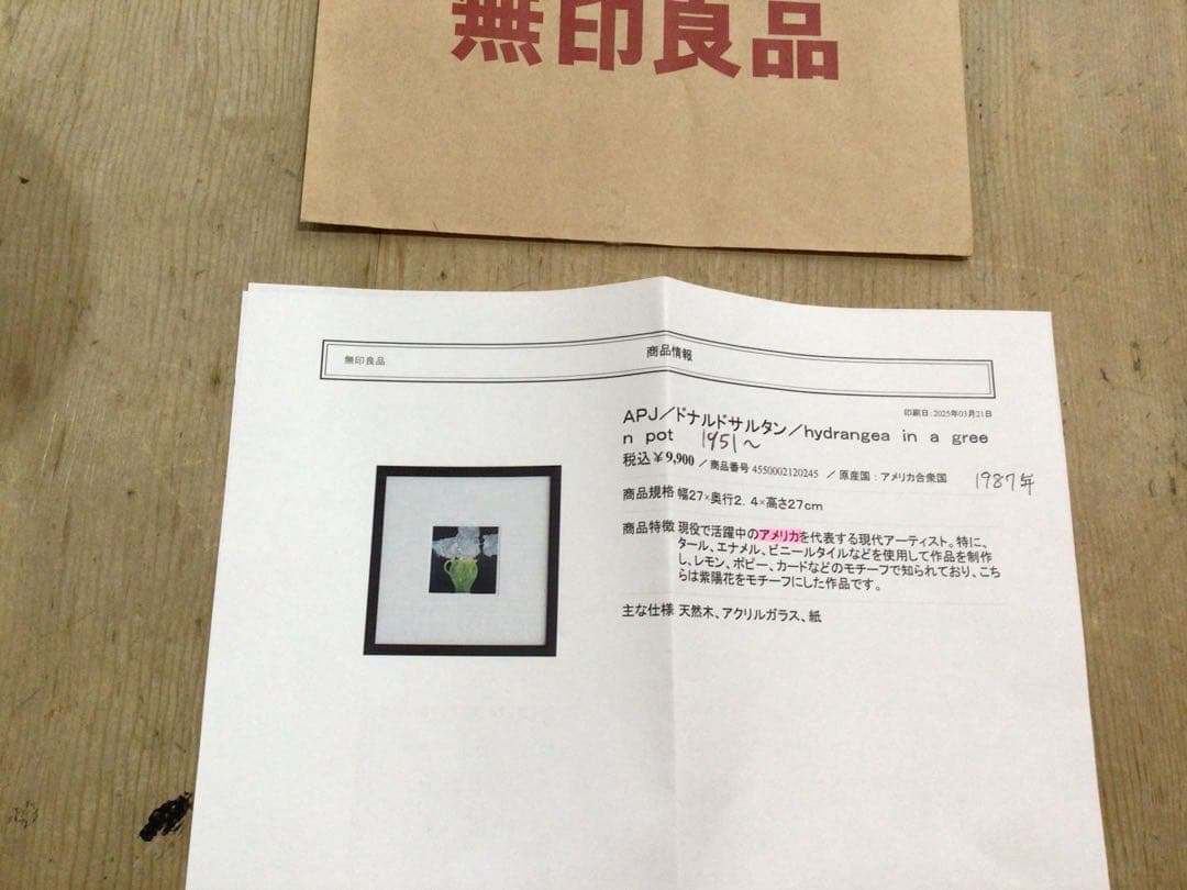 ⭕️⭕️無印良品ドナルドサルタンhydrangea in a green pot⭕️⭕️