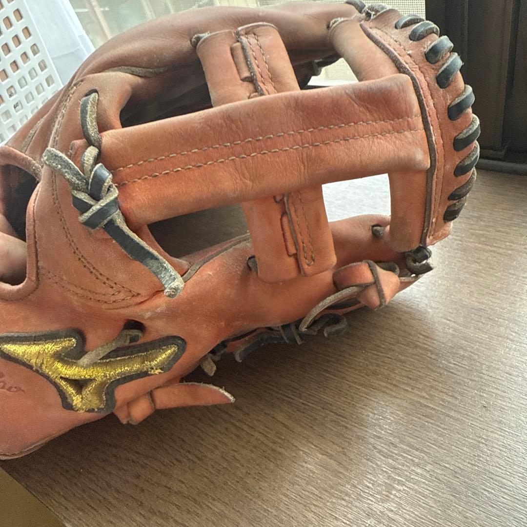 Mizuno Pro 硬式グローブ 右投げ用 オレンジ