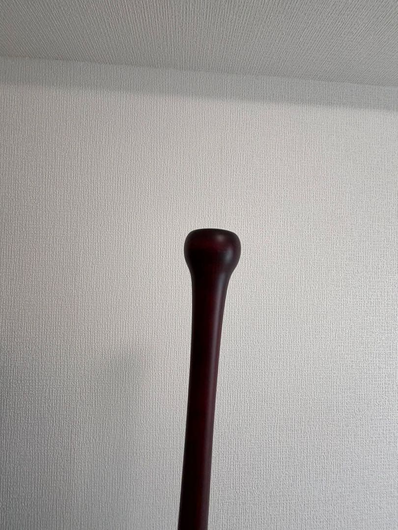硬式野球バット 黒と赤のグラデーション