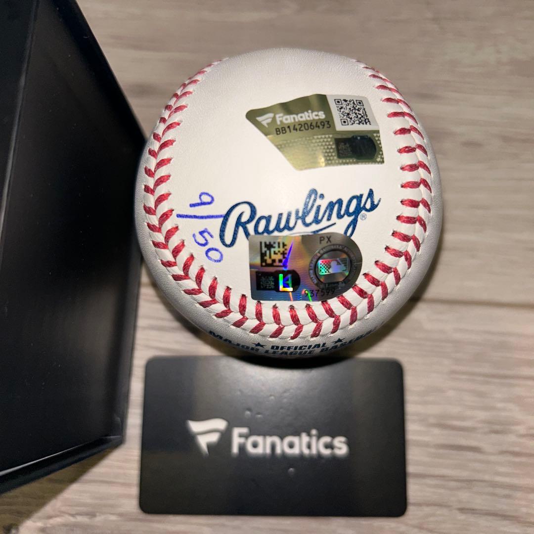 ニックカーツ直筆サインボール【fanatics鑑定済】50個限定品