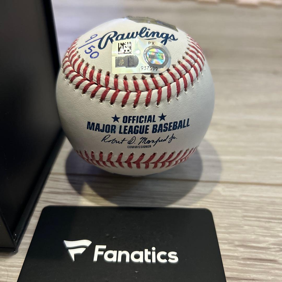 ニックカーツ直筆サインボール【fanatics鑑定済】50個限定品
