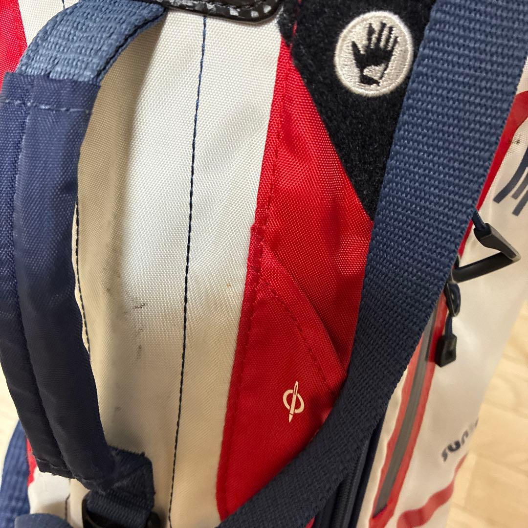 JACK BUNNY スタンドゴルフバッグ 赤白青