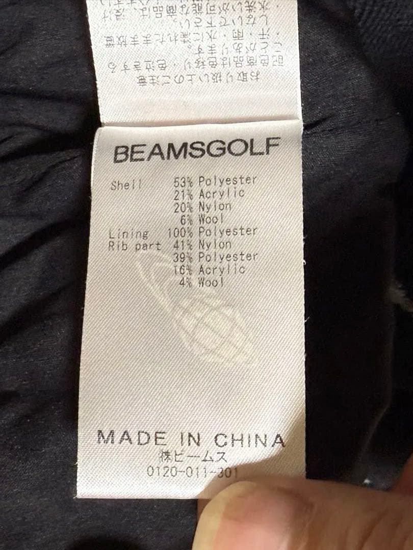 BEAMS GOLF セーター XL ブラック ロゴ 総柄