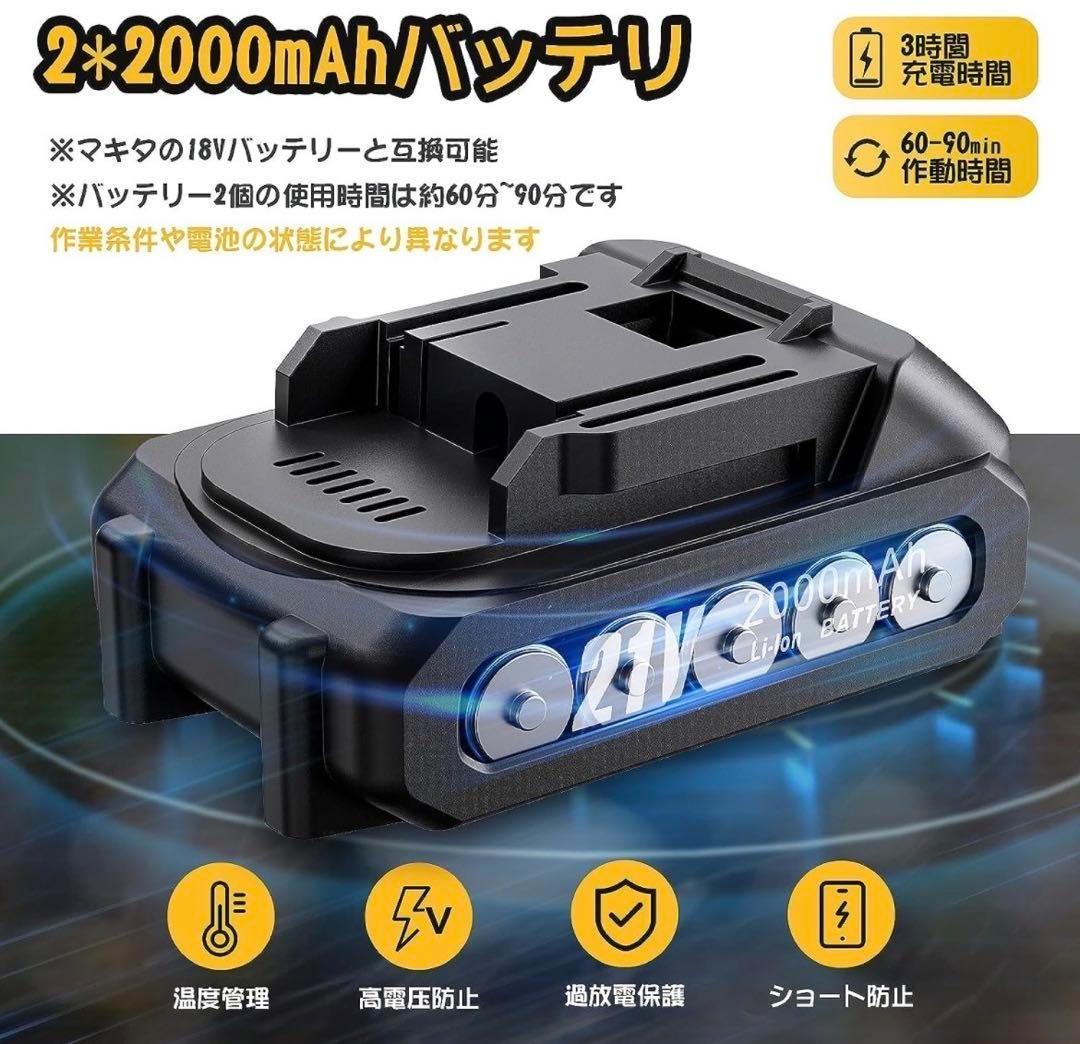 ❤️ラスト1点❤️ チェーンソー 充電式 工具レスチェーン調整 充電式♡♢♤