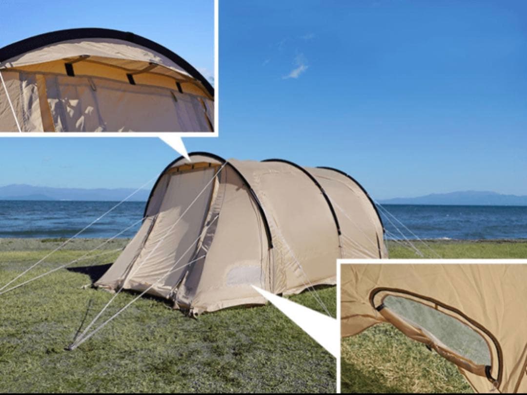 【新品未使用・即完売品】DOD カマボコテント3S タン