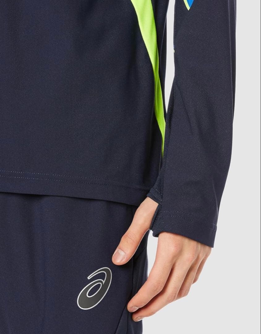 ウインドバリアハーフジップトップ　asics