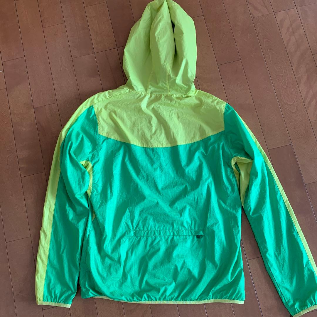 PUMA フード付き レディース ウィンドブレーカー ジャンパー 緑 黄色