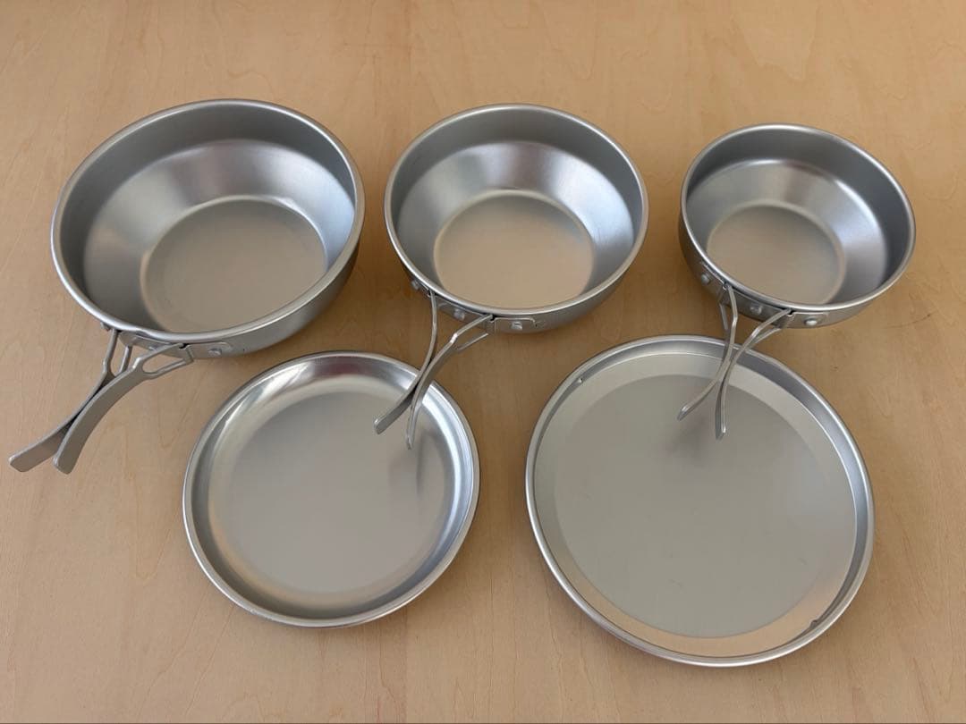 DECEMBERオリジナル CAMPWARE ベージュ アルミ食器