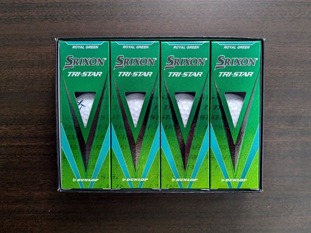【3ダース36個・未使用・箱付】TRI-STAR トライスター ロイヤルグリーン