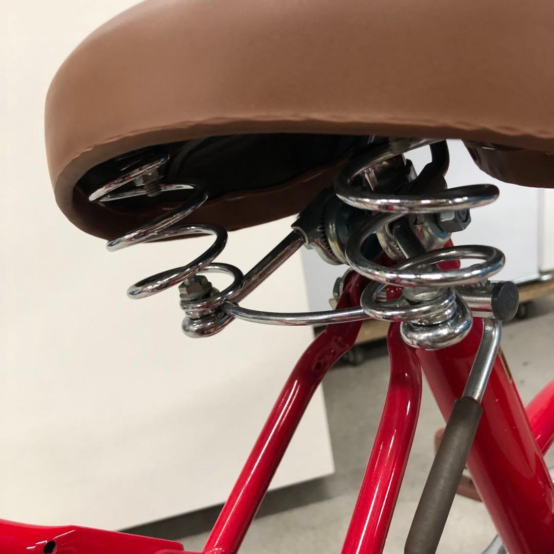 ミッキーマウス 折りたたみ自転車 ベルメゾン 赤