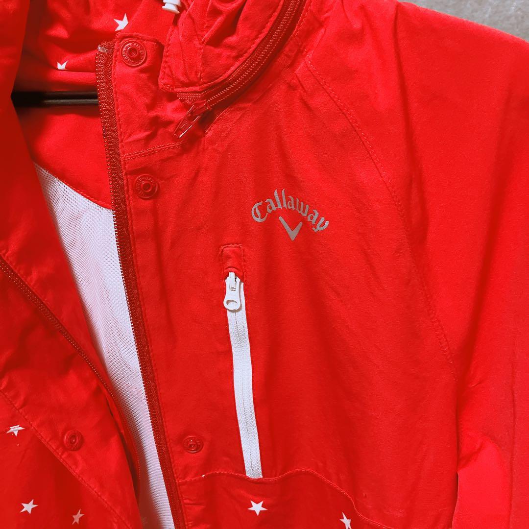 Callaway ゴルフ レイン ワンピース レッド レディース Sサイズ 美品