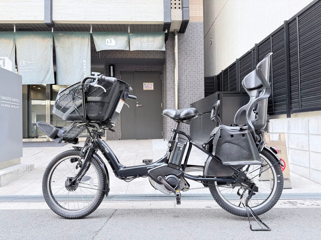 子供乗せ　Yamaha 電動アシスト自転車 チャイルドシート付き 黒