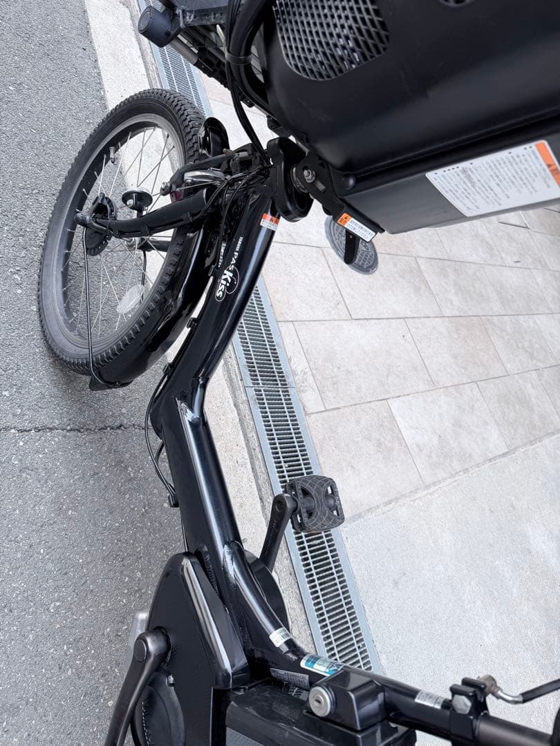 子供乗せ　Yamaha 電動アシスト自転車 チャイルドシート付き 黒