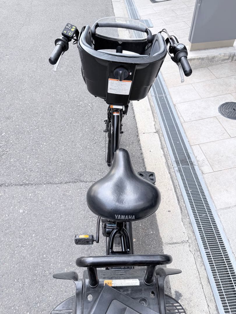 子供乗せ　Yamaha 電動アシスト自転車 チャイルドシート付き 黒