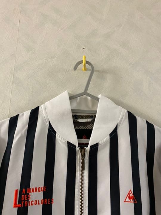 le coq sportif GOLF ストライプブルゾン M 裏地総柄 迷彩