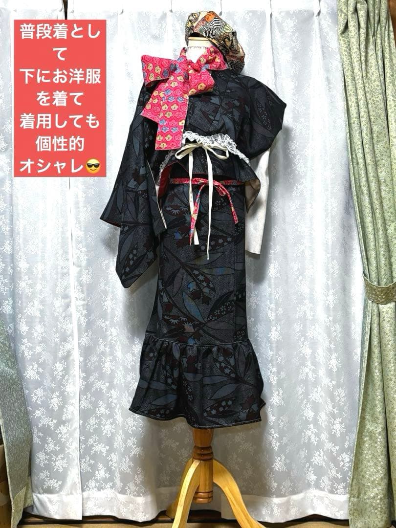 ハンドメイド　美　レトロ　着物リメイク　舞台衣装　ダンス衣装4点　普段着にも！