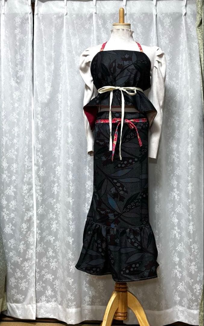 ハンドメイド　美　レトロ　着物リメイク　舞台衣装　ダンス衣装4点　普段着にも！