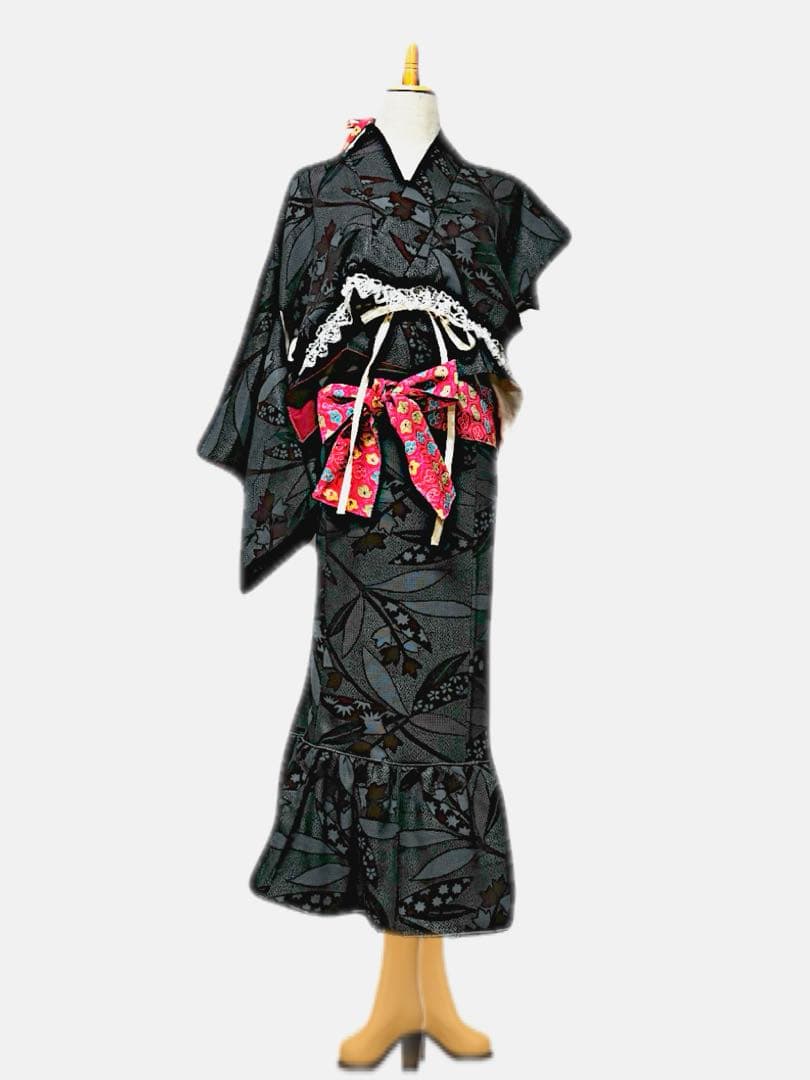 ハンドメイド　美　レトロ　着物リメイク　舞台衣装　ダンス衣装4点　普段着にも！
