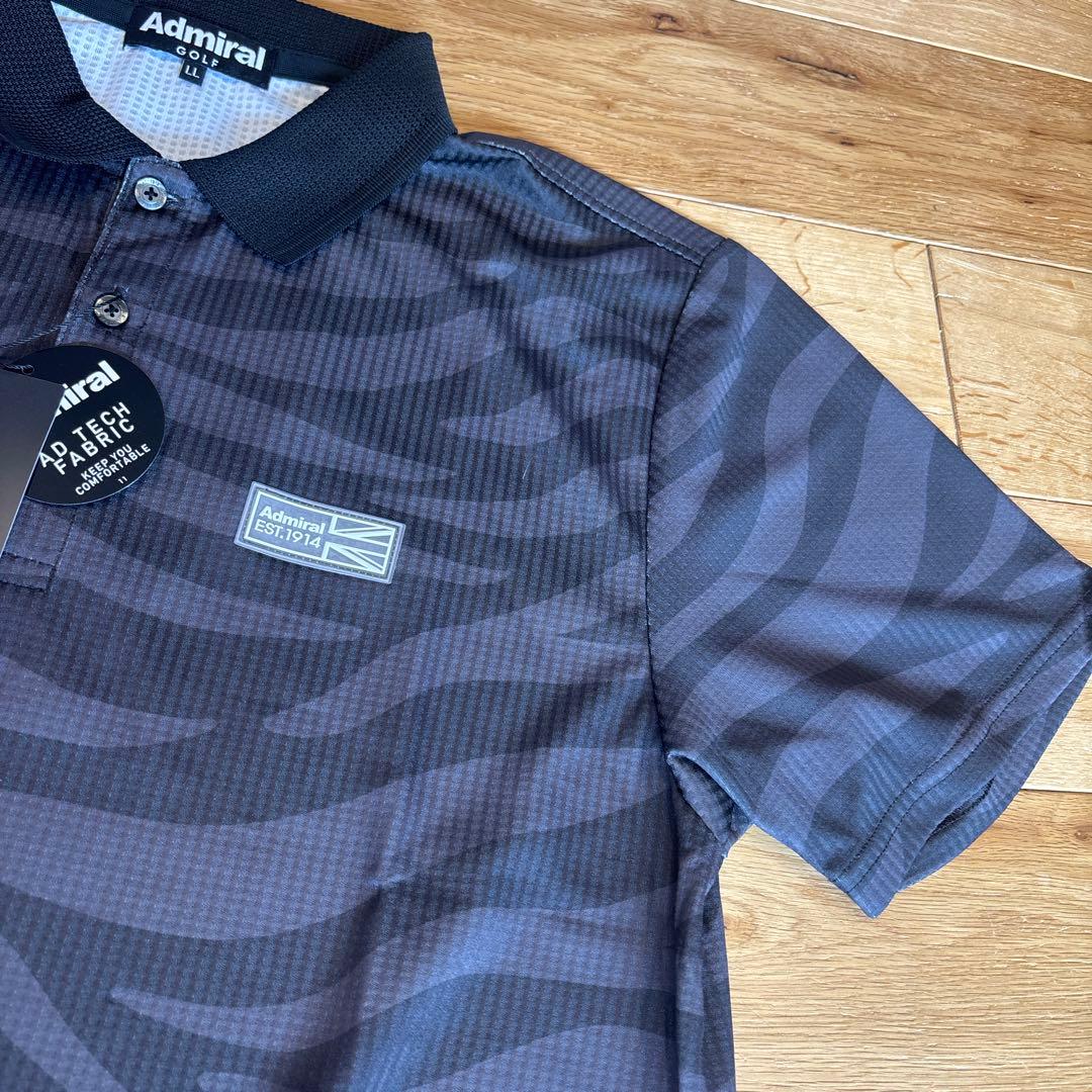 Admiral GOLF★オシャレなビッグロゴ ゼブラ柄ゴルフウェア★LL★新品
