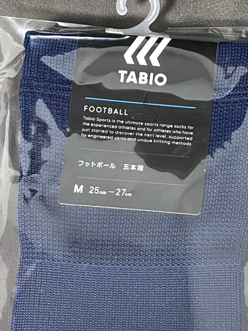 TABIOタビオ 5本指ソックスM 25〜27センチ レッド ネイビー２点セット