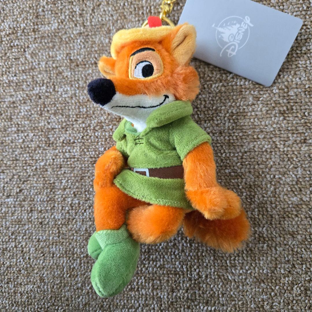 ディズニーストア　ロビンフッド　トートバッグ　キーチェーン　マスコット　ぬい