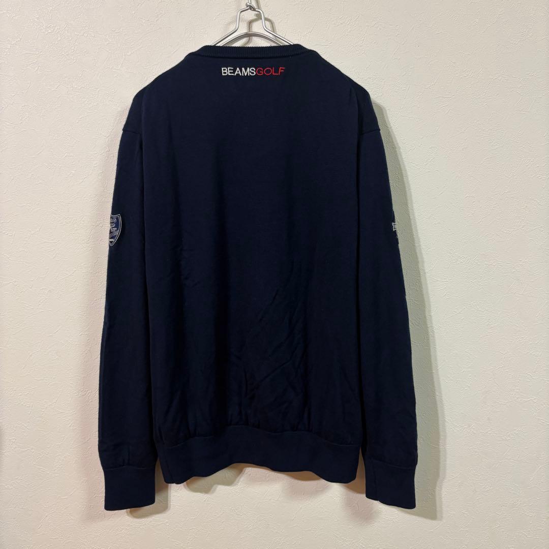 【BEAMS GOLF】PURPLE LABEL Vネックニット　ゴルフ　メンズ
