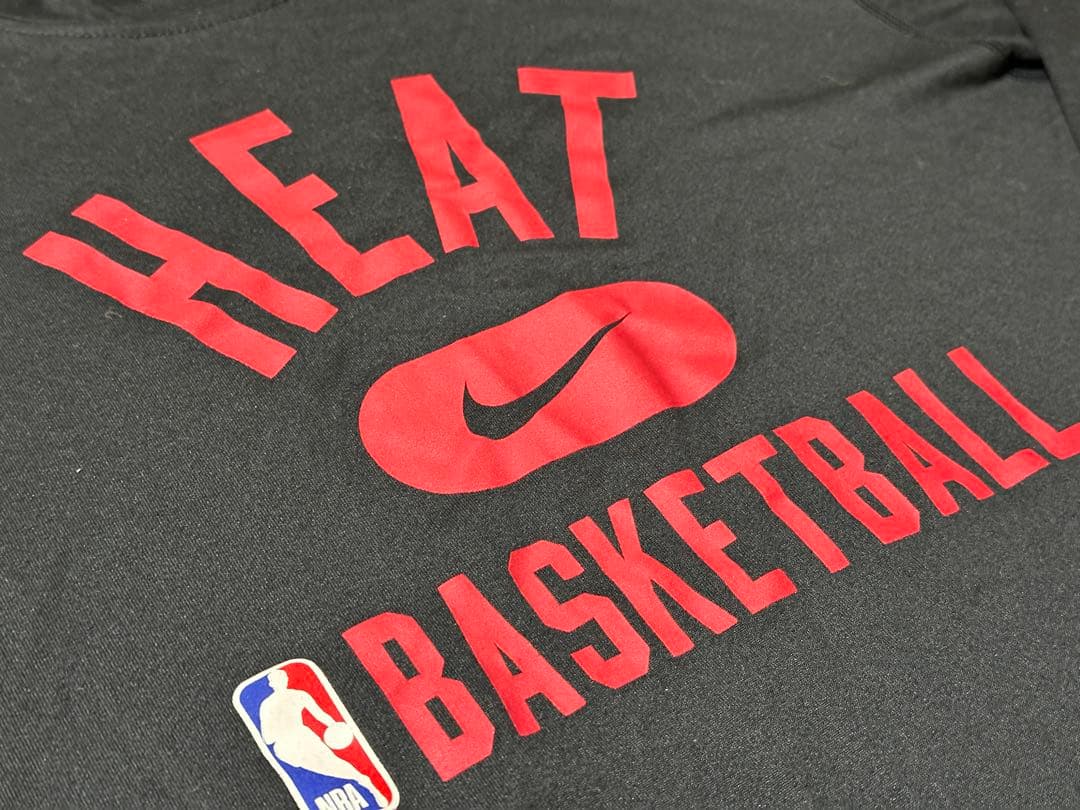 マイアミヒーNIKE NBA選手支給品UsedプラクティスロングTシャツMサイズ