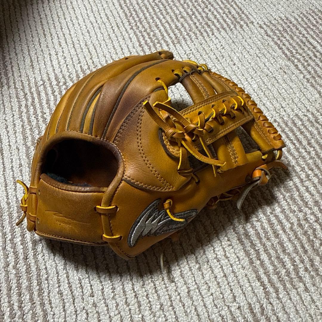 IPセレクト 硬式 内野手用 オレンジ×タン