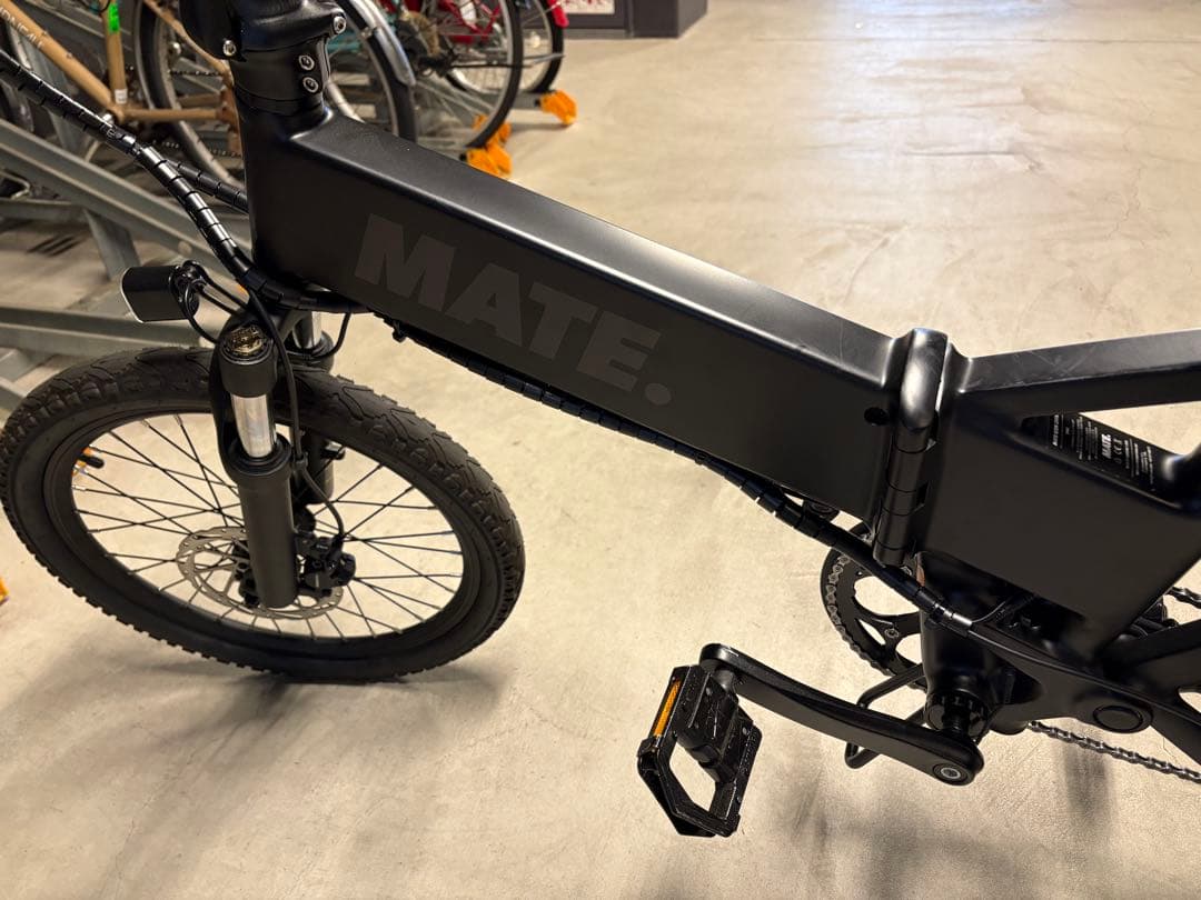 MATE. 折りたたみ電動アシスト自転車 ブラック