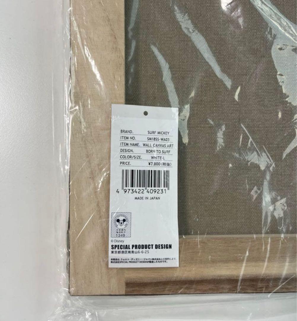 新品 サーフミッキー SURF MICKEY WALL CANVAS ART