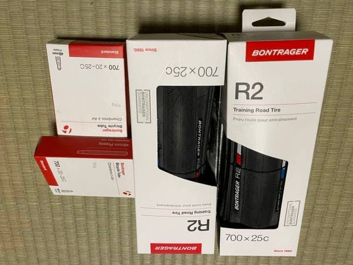 メンテナンス TrainingRoadTire R2 700.25c Tube 2set.