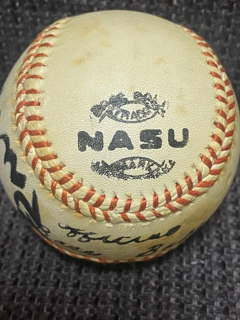 水沼四郎 22番 直筆サインボール ◆ 1980年代　広島東洋カープ