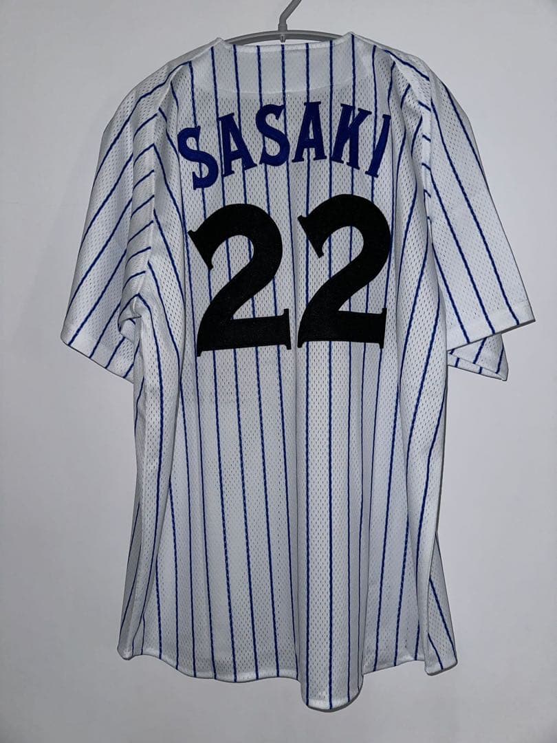 み*る様 復刻横浜　DeNAベイスターズ復刻ユニフォーム　サイズ Ｌ豪華刺繍佐々