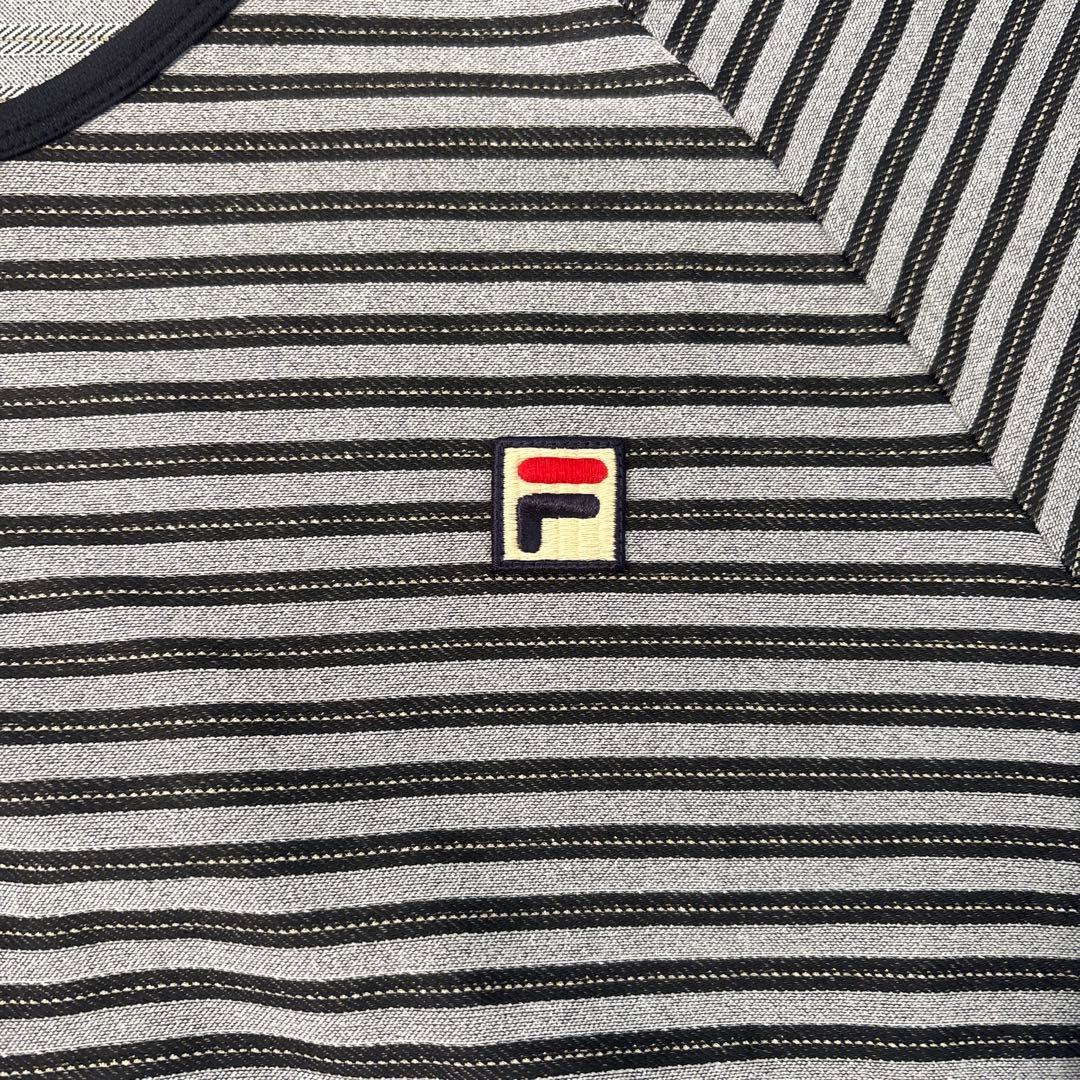 FILA ストライプ柄 テニスウェア XL