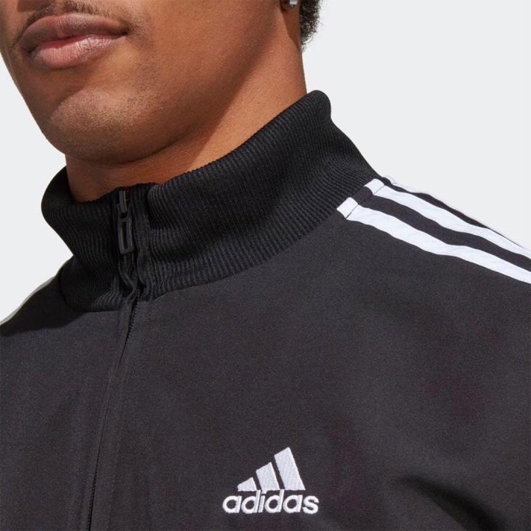 【adidas/アディダス】スリーストライプス ウーブントラックスーツ・L・黒