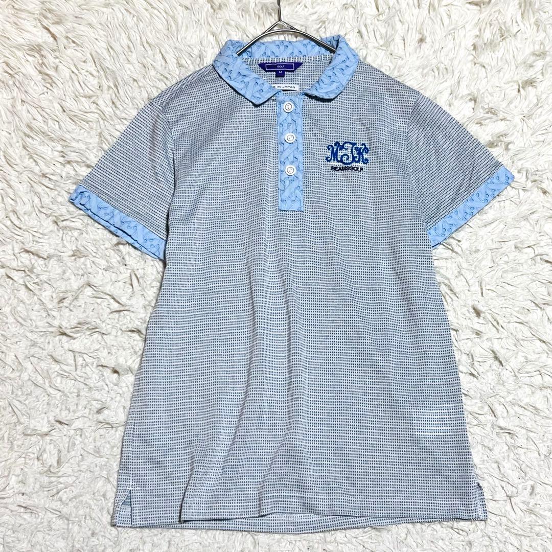 【美品】ビームスゴルフ　ポロシャツ　半袖　M 日本製　ゴルフ　スポーツウェア