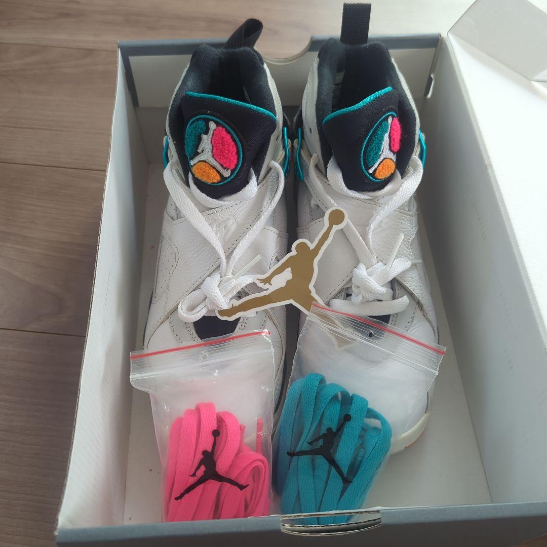 Air Jordan 8 ホワイト/マルチカラー