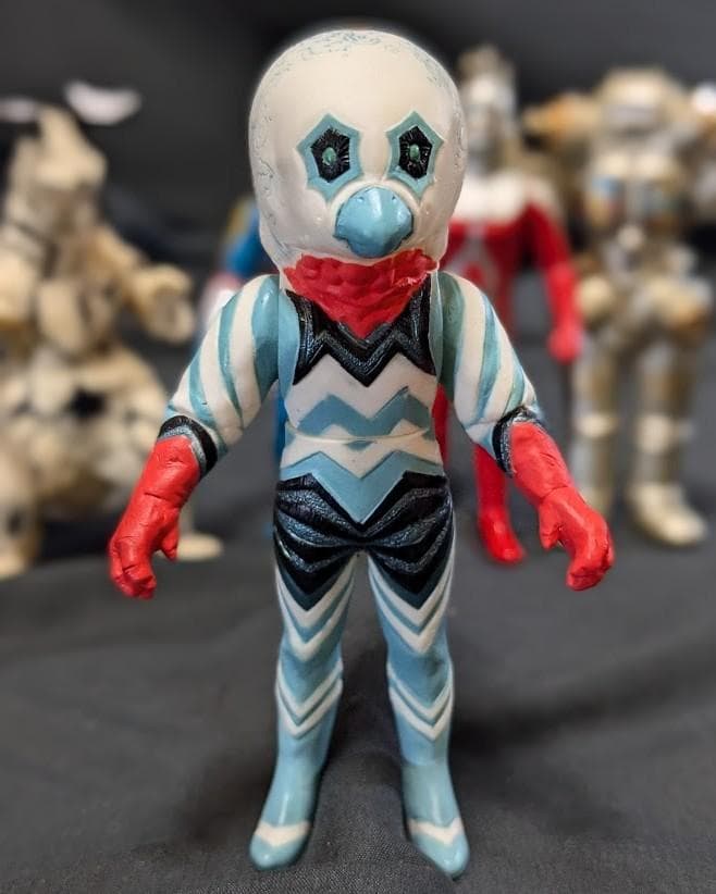 ウルトラセブン＆登場怪獣・宇宙人（ソフビ道）他ミニソフビ５体セット