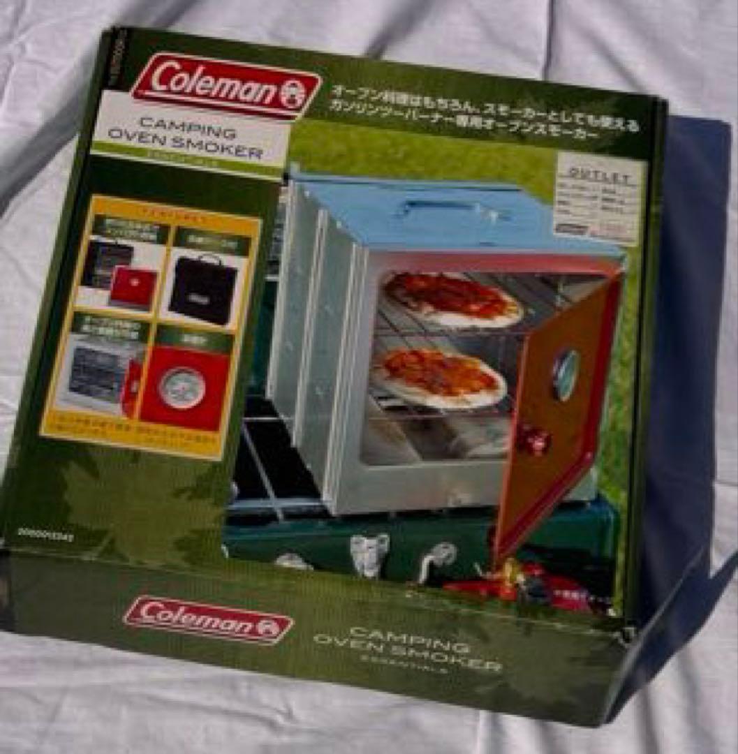 【未使用品】コールマン キャンピングオーブンスモーカー 収納ケース付 燻製対応