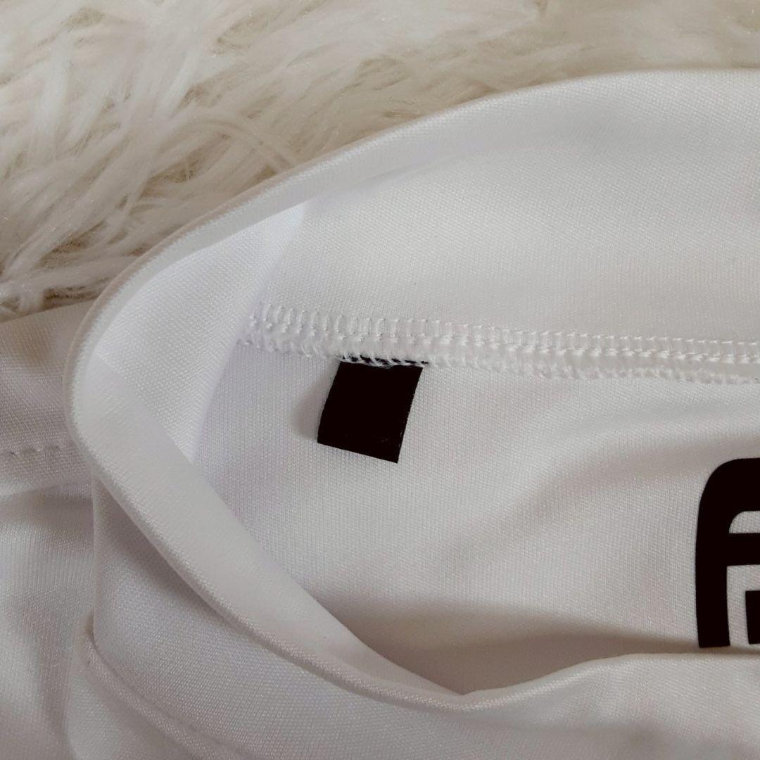 美品◎FootJoy フットジョイ モックネックシャツ 半袖ゴルフウェア 白